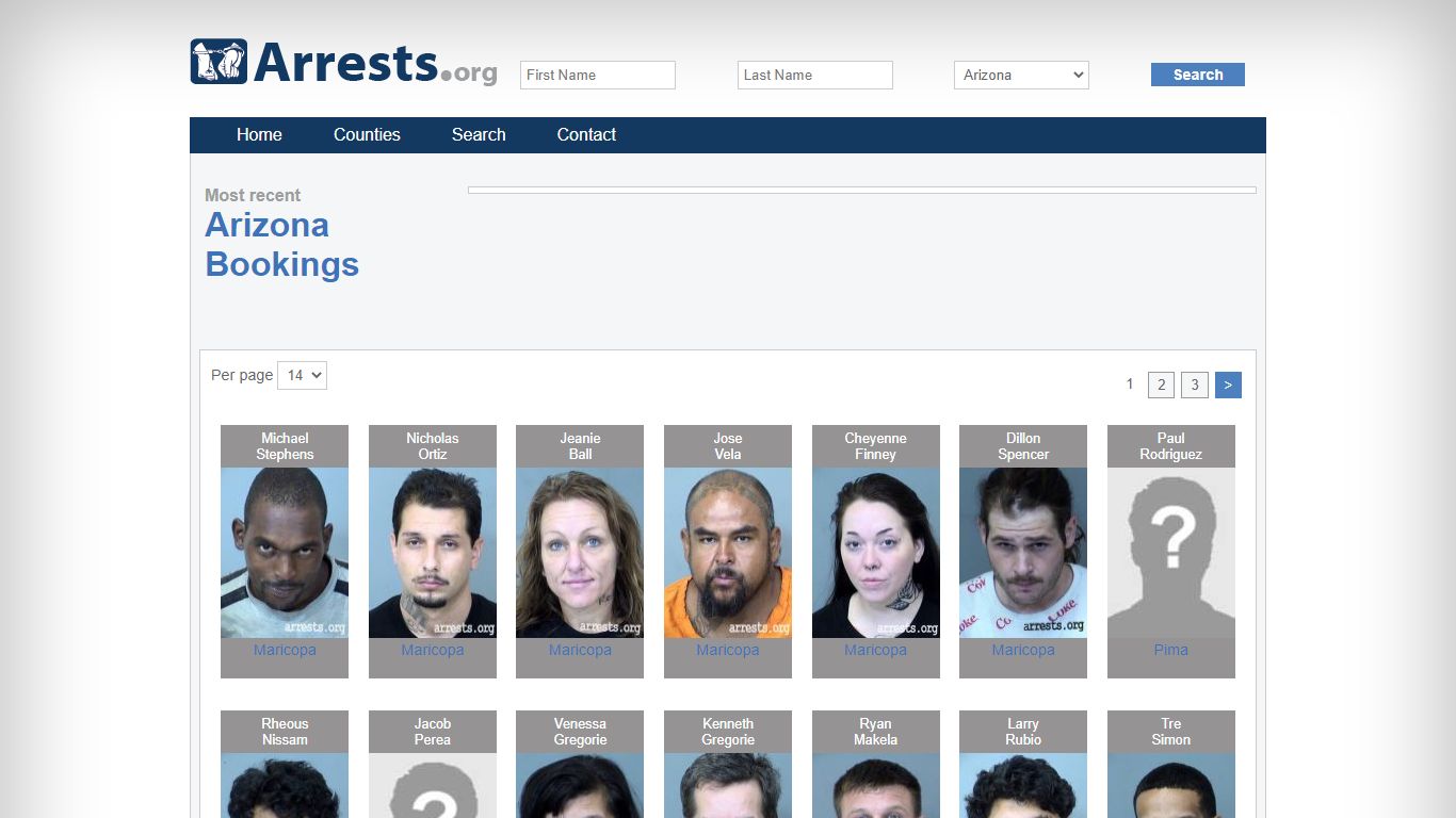 Arizona Arrests and Inmate Search