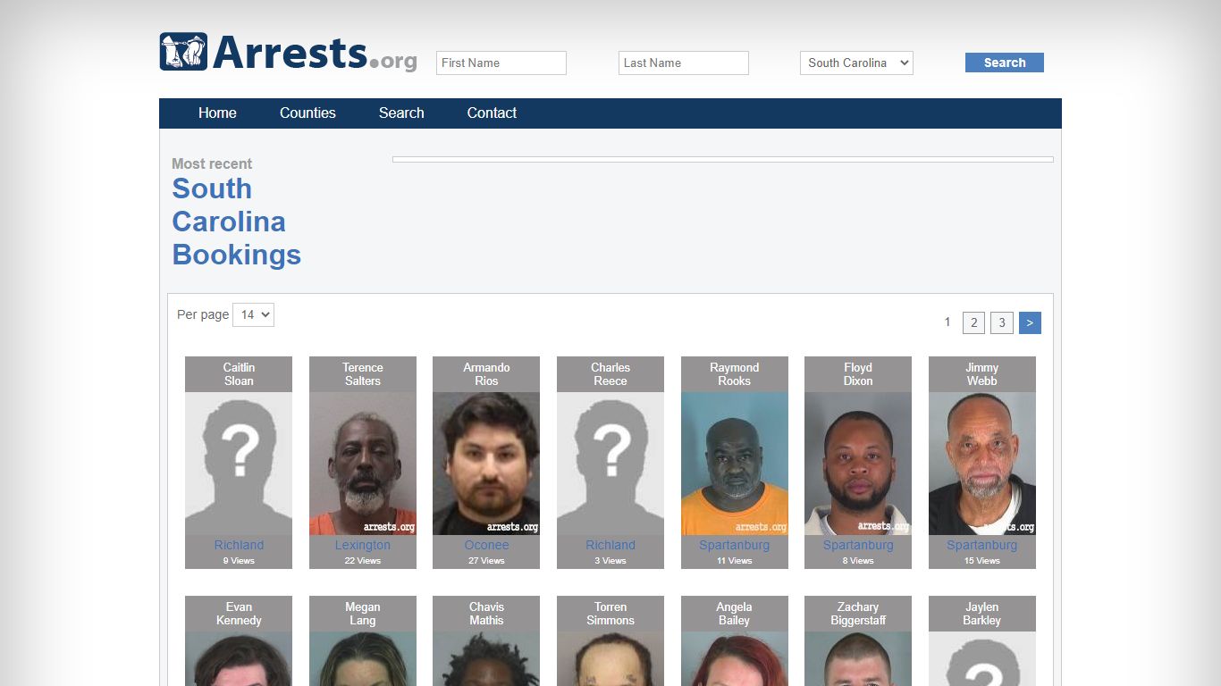 South Carolina Arrests and Inmate Search